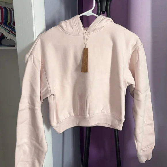 🩷 NWT SKIMS Barely Pink Hoodie Sz Small - Picture 3 of 4